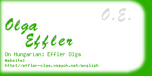 olga effler business card